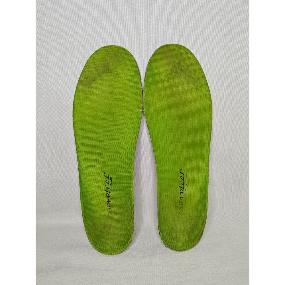 Superfeet Green D Orthotic Insoles Altered For Women's 8.5 - 9 Men's 7.5‎ - 8